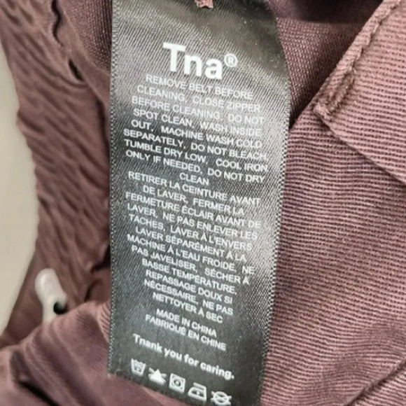 Aritzia Tna Womens XXS Cotton Brown Twill Cargo Pant - Picture 7 of 10